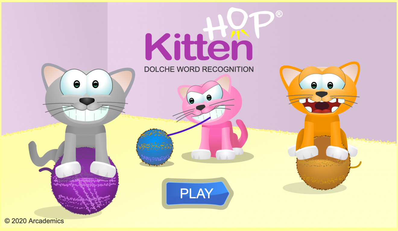 Word play 2 1. Kittens Hop. Arcademics skill Builders games.